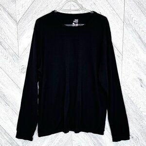 True North Base Layer Tee Top Shirt Merino Wool Black Mens Size Large Gorpcore